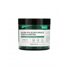 70 очищающих дисков пэдов для лица с BHA, AHA и PHA кислотами Some by Mi Aha·Bha·Pha 30 Days Miracle Truecica Clear Pad
