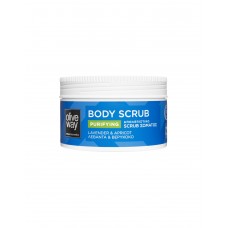 Скраб для тела с лавандовым маслом и пудрой из абрикосовых косточек Oliveway Purifying Body Scrub