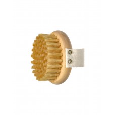 Круглая массажная щетка для тела из натуральной щетины кабана HerbEra Round Massage Brush