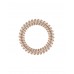 Набор из трех резинок-браслетов для волос в картонной упаковке Invisibobble Slim Elegant Hair Spiral Bronze Me Pretty