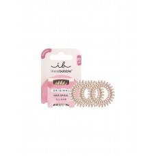 Набор из трех резинок-браслетов для волос в картонной упаковке Invisibobble Original Hair Spiral Bronze Me Pretty