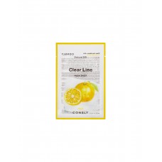 Освежающая тканевая маска для лица с экстрактом юдзу Consly Nature Gift Clear Line Yuja Mask Sheet