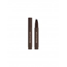 Стойкий маркер для бровей | 1 Dark Brown Revolution Makeup Instant Brow Hair Pen