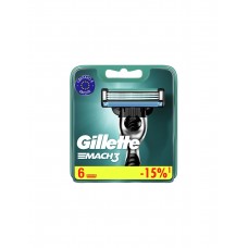 Набор из шести сменных кассет для бритья Gillette Mach3 6